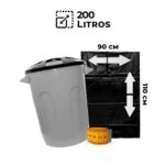 SACOS PARA LIXO LINHA PADRÃO 200L / 40KG - 100un C/ST - Imagem 2